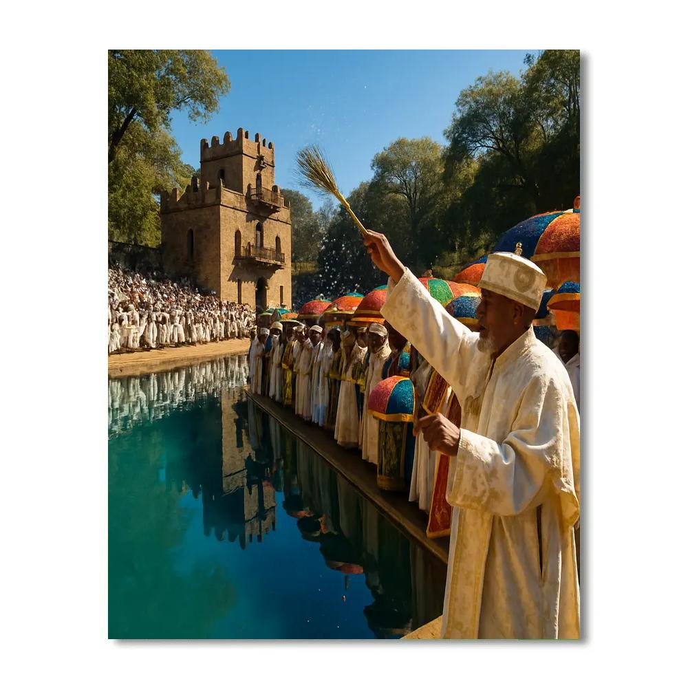 Timkat Blessing Of The Waters In Gondar Number painting