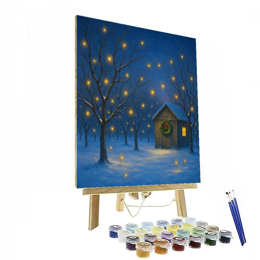 Christmas Firefly Orchard DIY paint by numbers