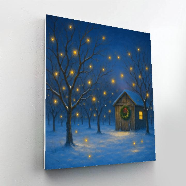 Christmas Firefly Orchard DIY paint by numbers