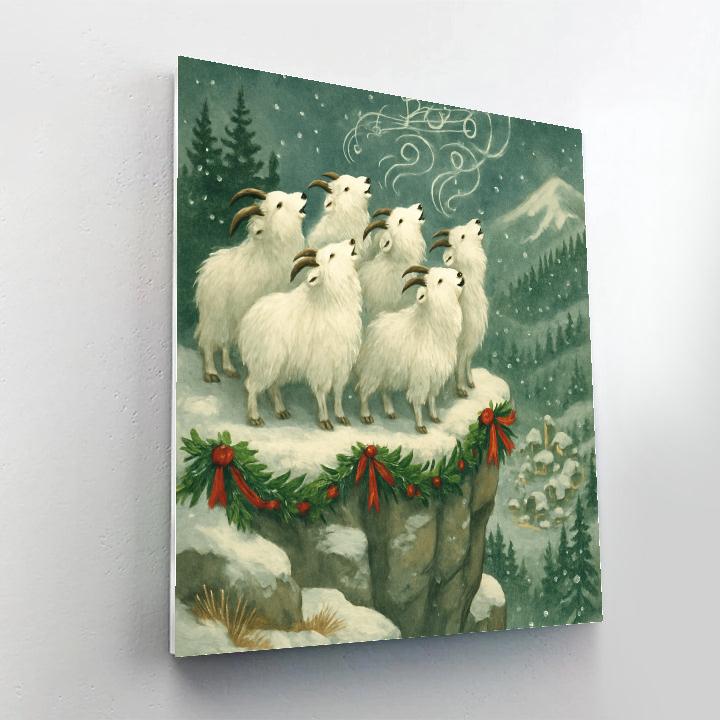 Christmas Choir Of The Mountain Goats paint by number