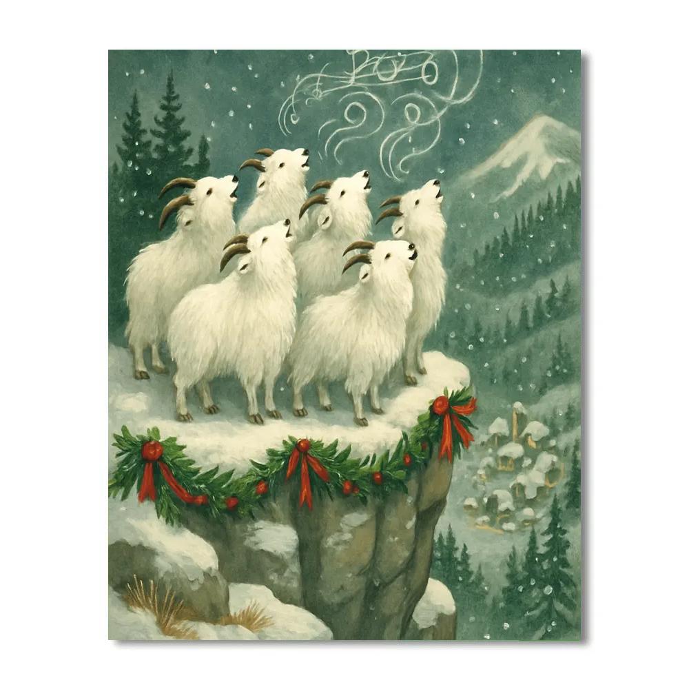 Christmas Choir Of The Mountain Goats paint by number