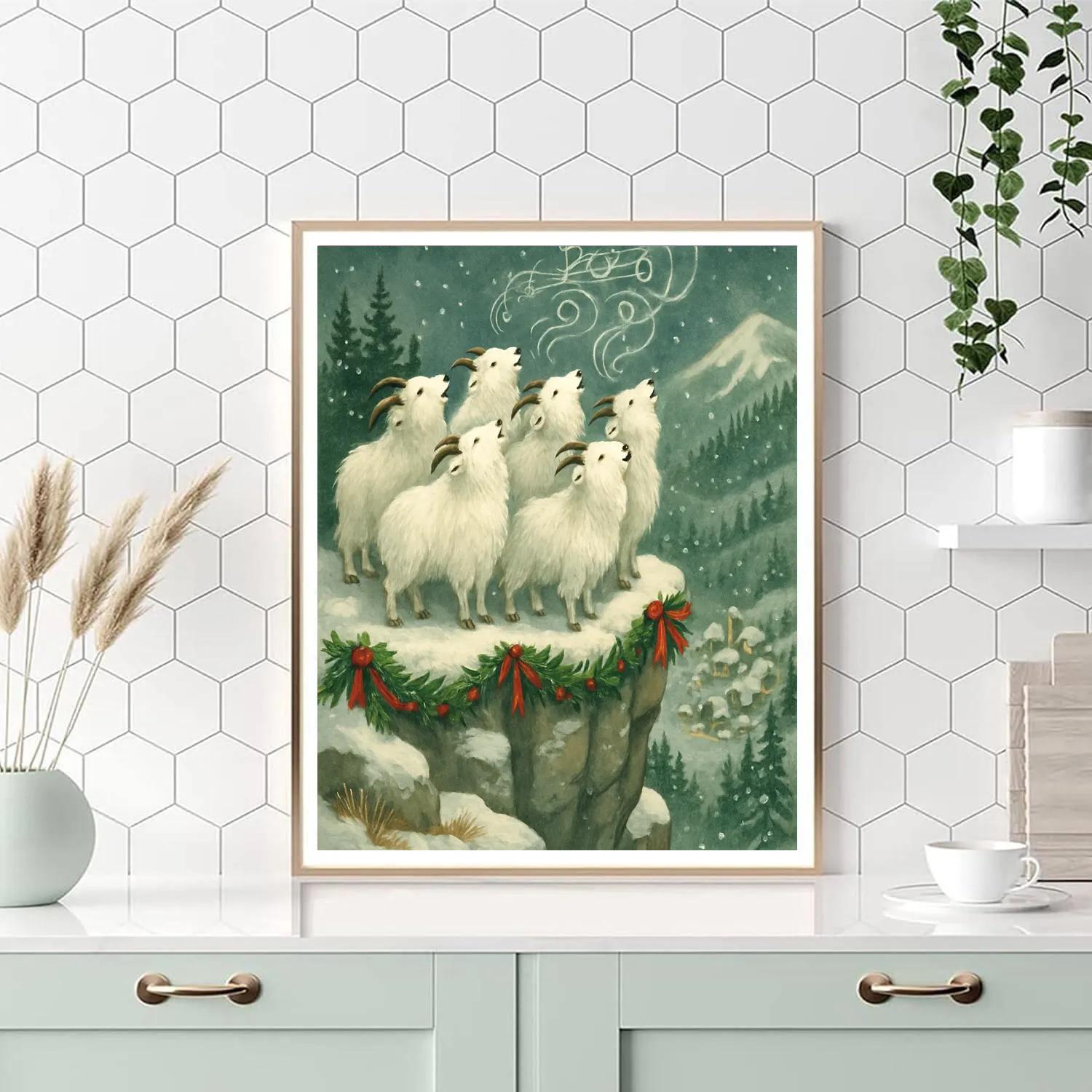 Christmas Choir Of The Mountain Goats paint by number
