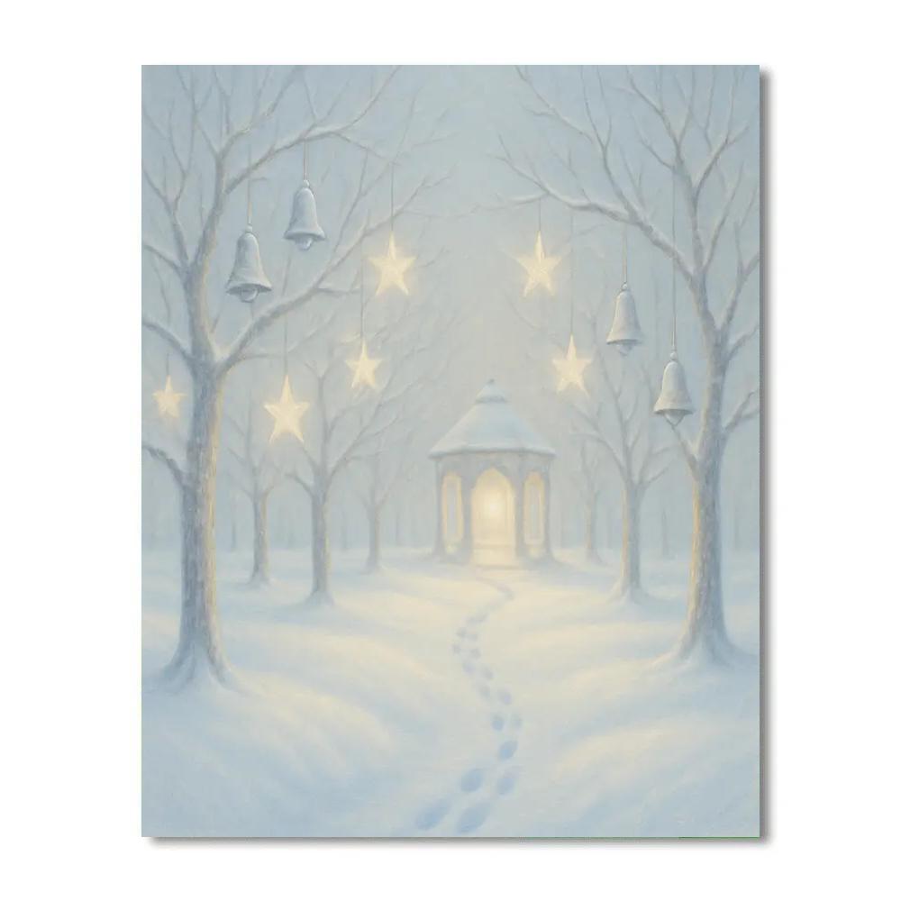 Christmas Bells In The Star Orchard Paint by numbers art