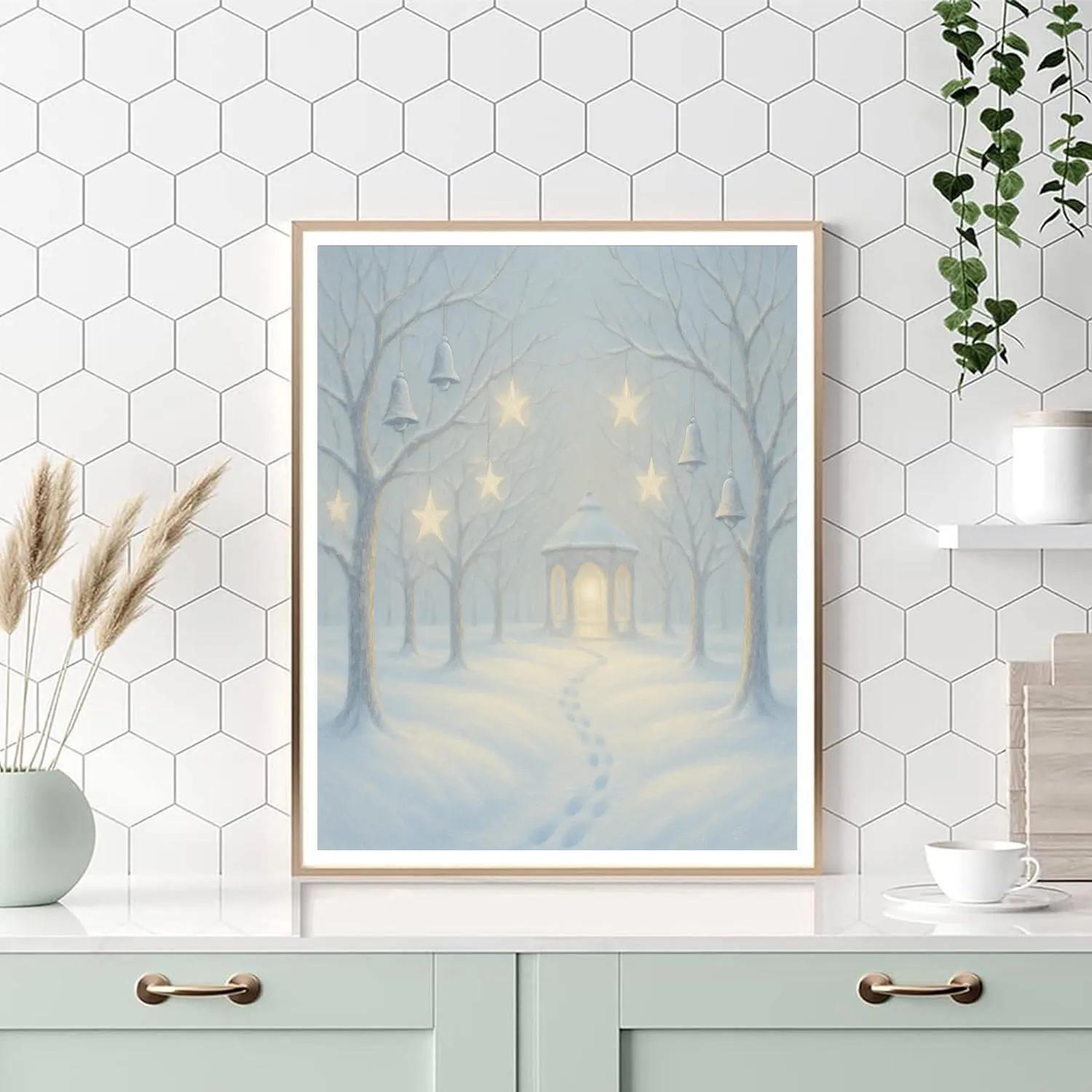 Christmas Bells In The Star Orchard Paint by numbers art