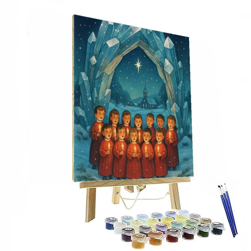 Christmas Choir Beneath The Crystal Archway Numbered painting kits
