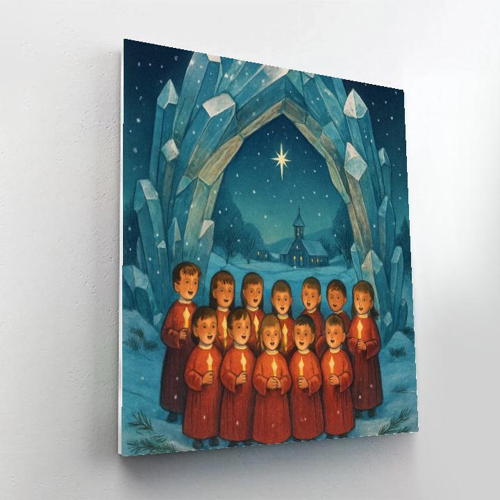 Christmas Choir Beneath The Crystal Archway Numbered painting kits