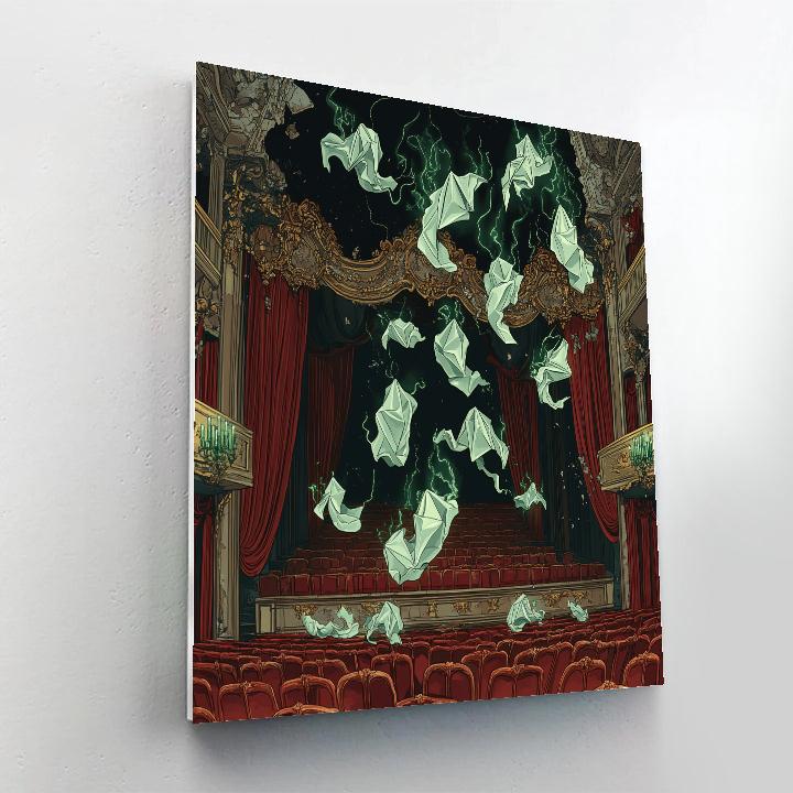 Haunted-Theater Masquerade Of Paper Ghosts paint by number