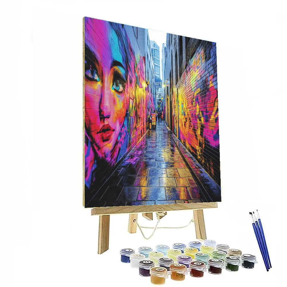 Graffiti Alleys Of Hosier Lane Melbourne Australia Number painting