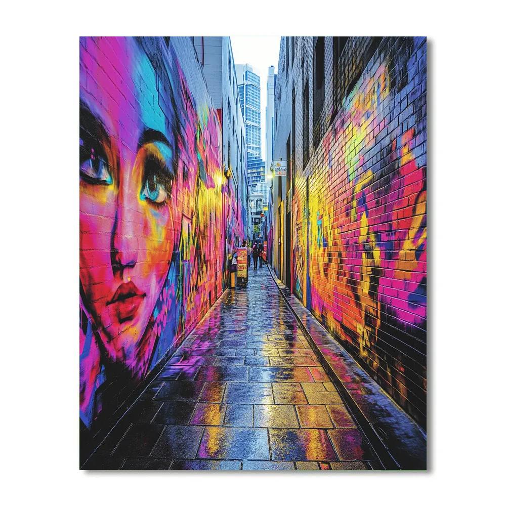 Graffiti Alleys Of Hosier Lane Melbourne Australia Number painting