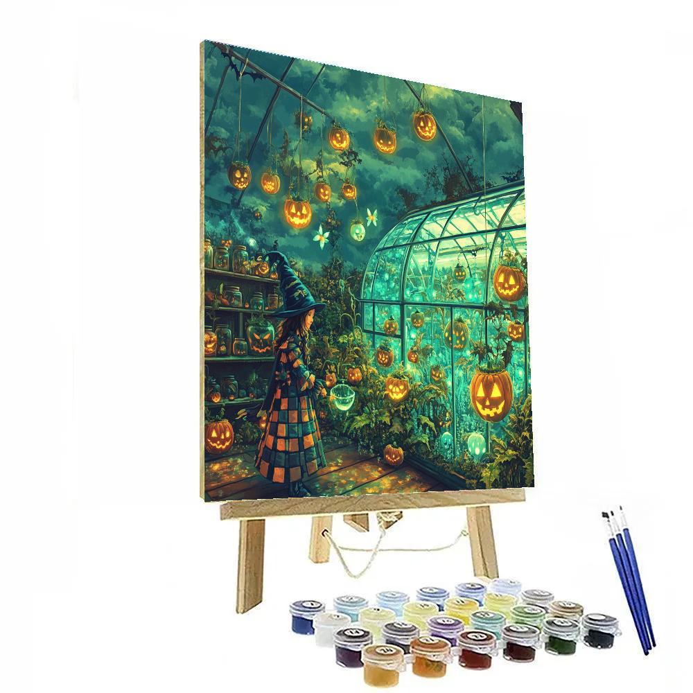Witchs Greenhouse Haunted Edition paint by numbers