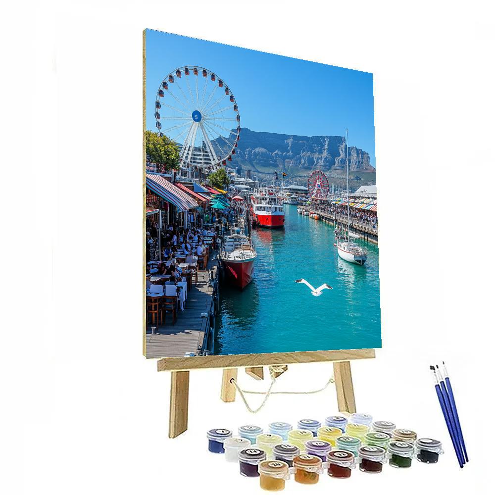 Harbor View From V And A Waterfront Cape Town South Africa Painting by numbers kit