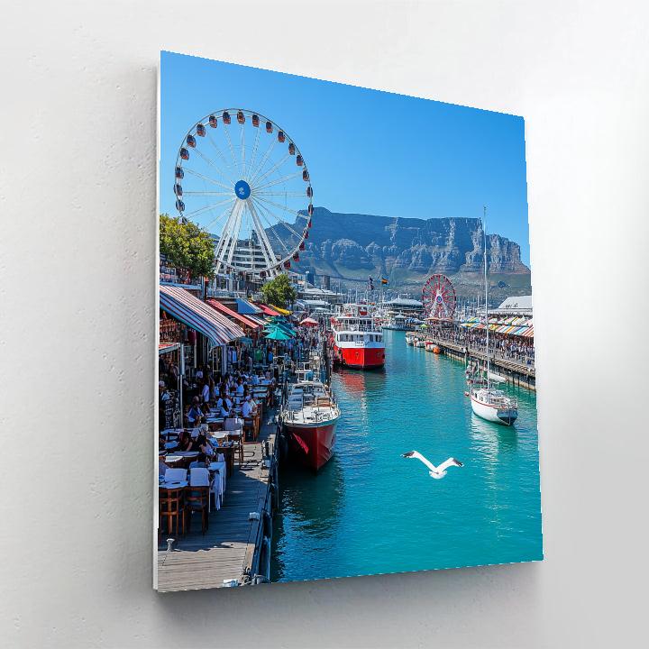 Harbor View From V And A Waterfront Cape Town South Africa Painting by numbers kit
