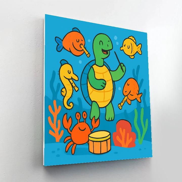 Coral Reef Orchestra Under The Sea Paint by numbers art