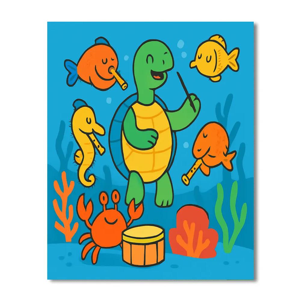 Coral Reef Orchestra Under The Sea Paint by numbers art