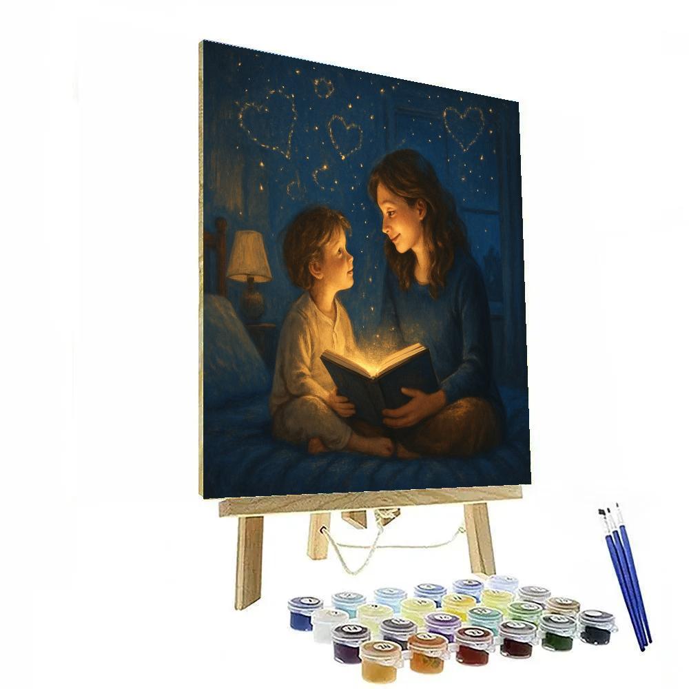 Starglow Bedtime Story With Mom Paint by numbers art