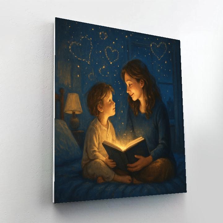 Starglow Bedtime Story With Mom Paint by numbers art
