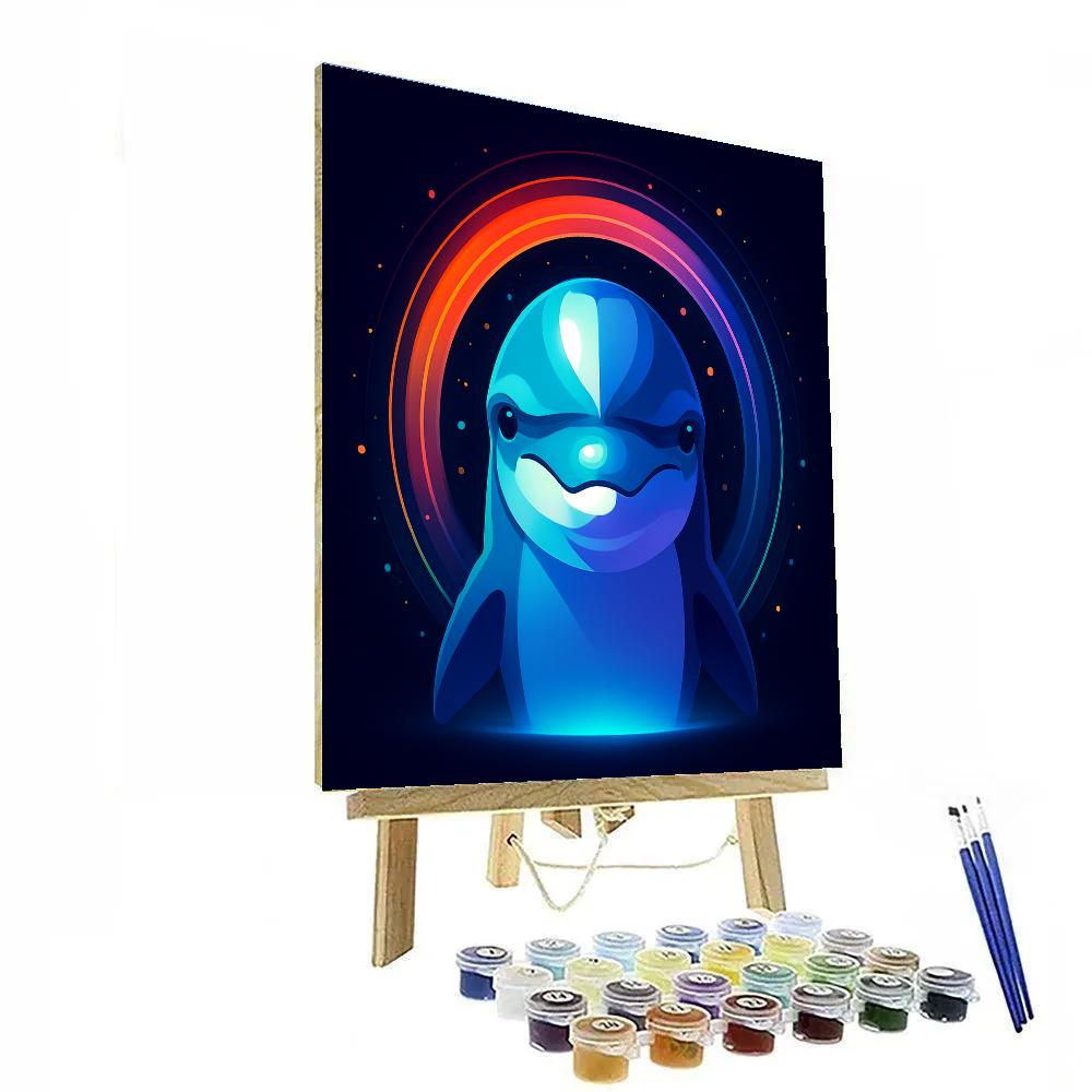 Galactic Serenade Dolphin Paint by numbers kits