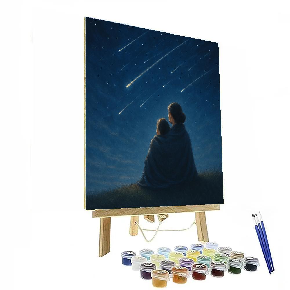 Meteor Shower Hilltop Hug DIY paint by numbers