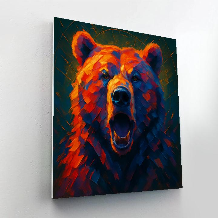 Prismatic Thunder Bear Numbered painting kits