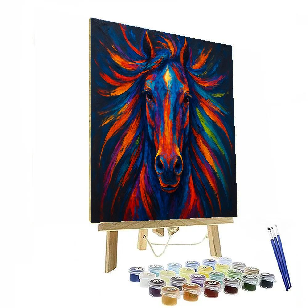 Chromatic Storm Stallion painting number kit