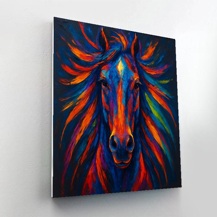 Chromatic Storm Stallion painting number kit