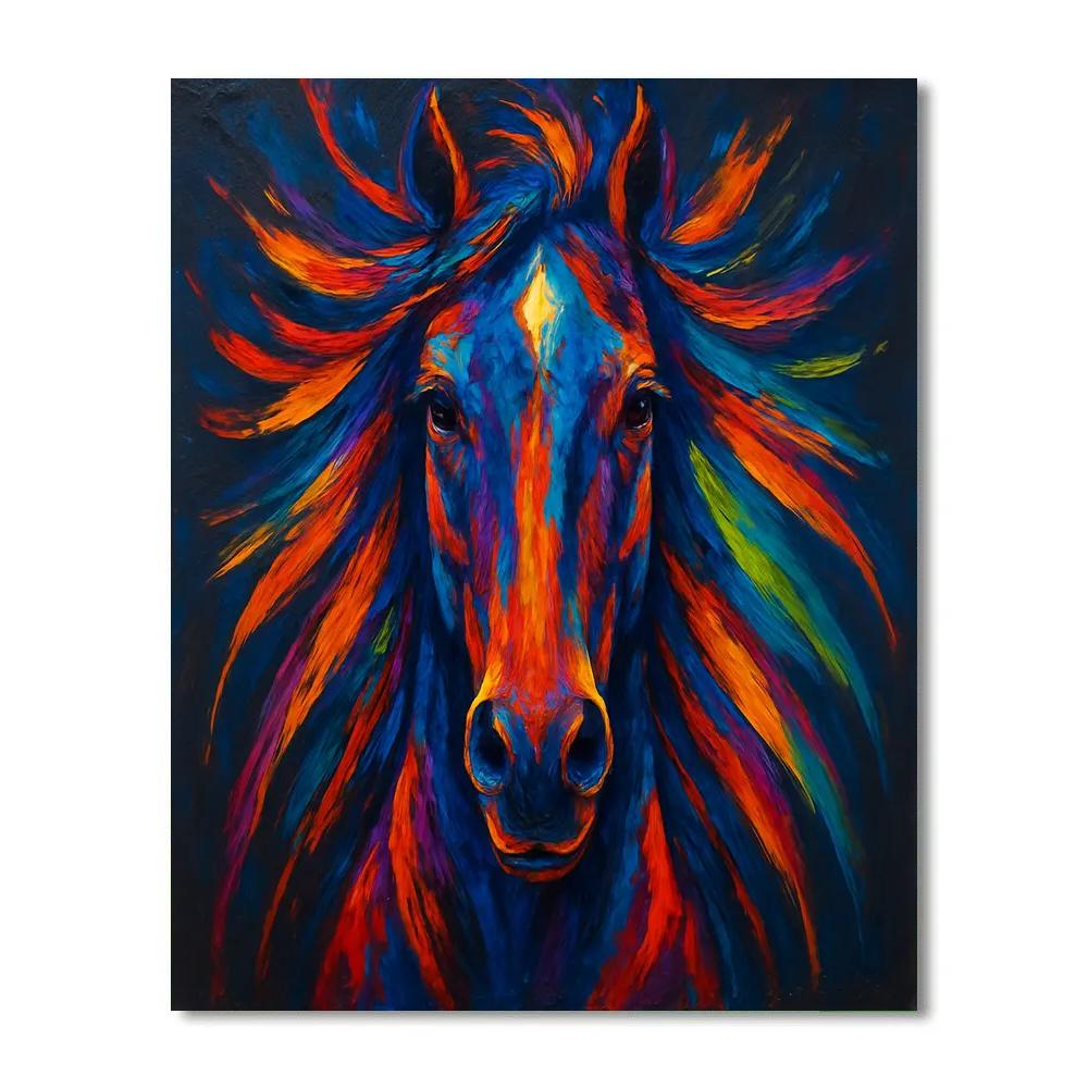Chromatic Storm Stallion painting number kit