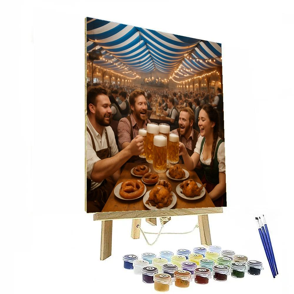 Oktoberfest Beer Tent In Munich paint by number