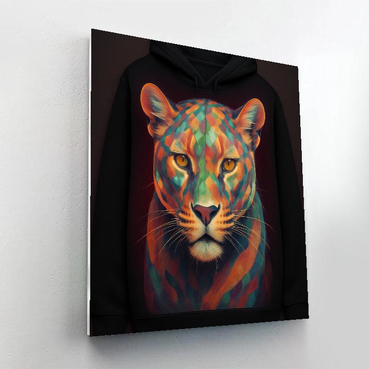 Spectrum Veil Leopard Paint by numbers art