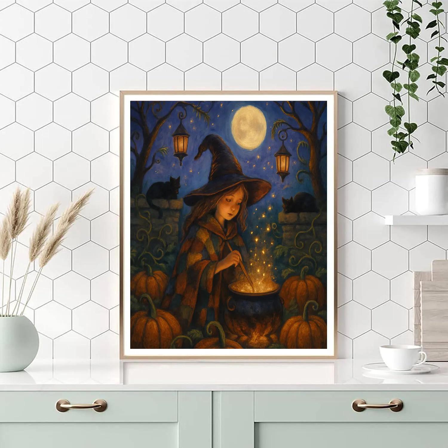 Cauldron Of Fireflies In The Garden paint by color