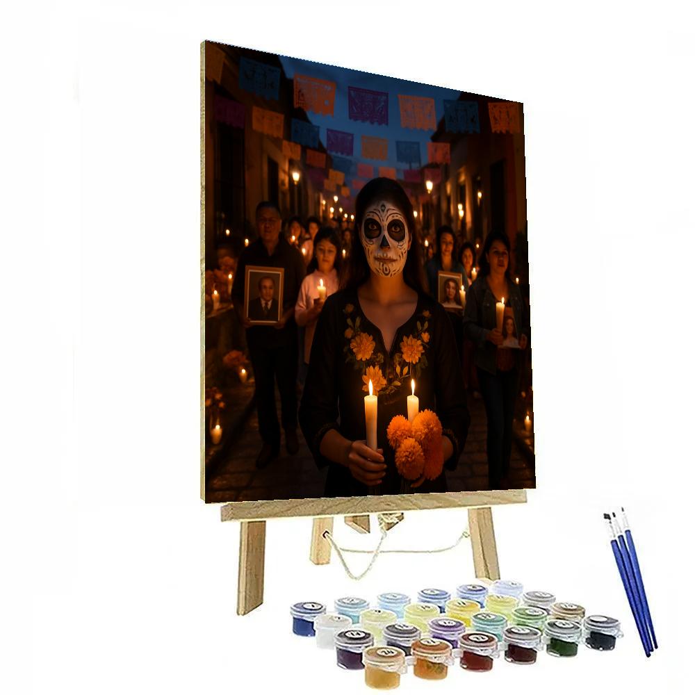 Day Of The Dead Procession In Oaxaca Painting by numbers kit