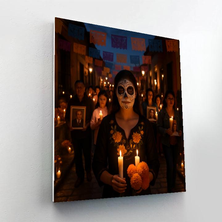 Day Of The Dead Procession In Oaxaca Painting by numbers kit