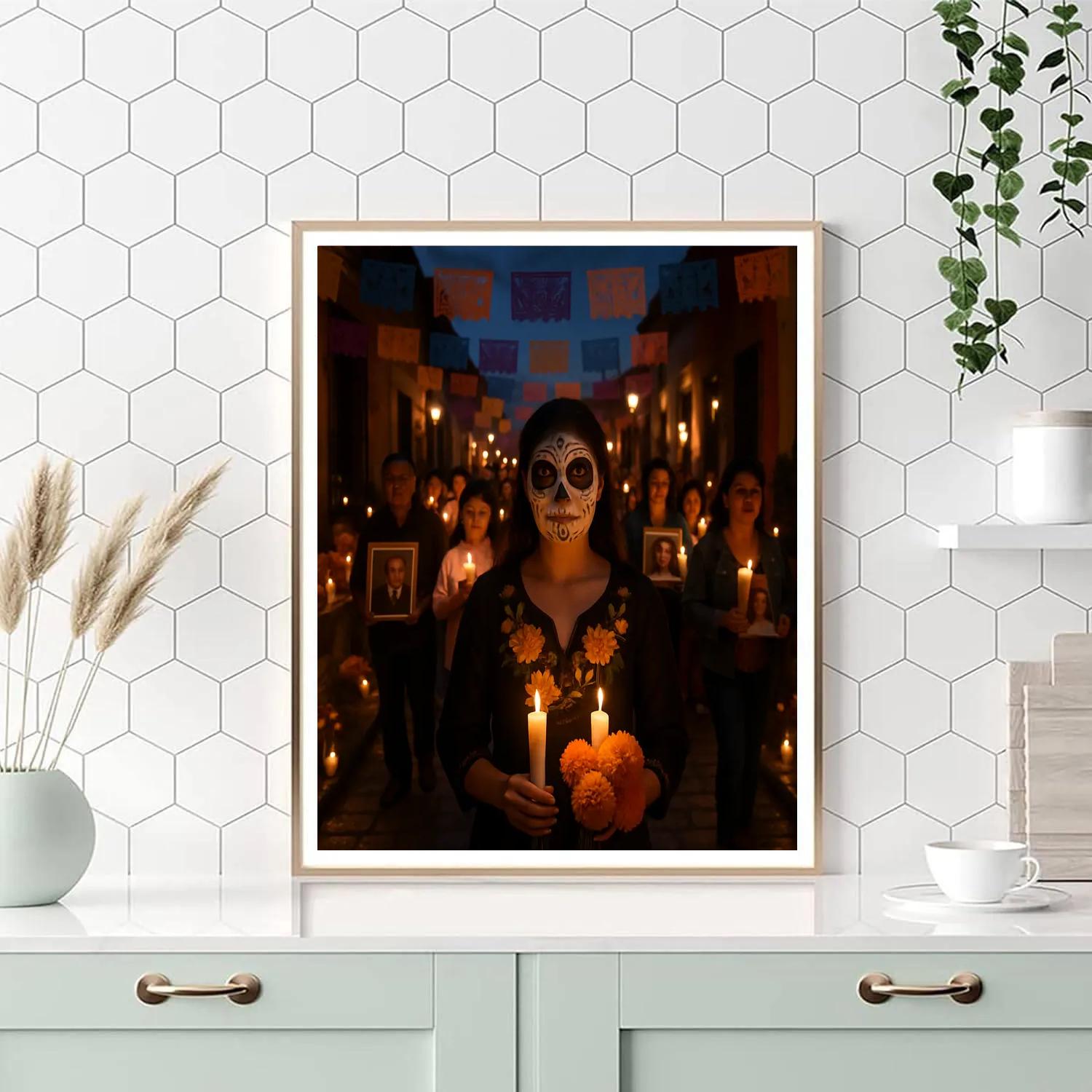 Day Of The Dead Procession In Oaxaca Painting by numbers kit