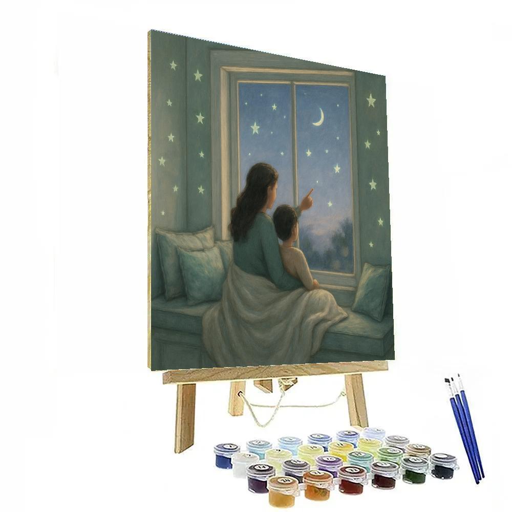 Window Seat Star Talk With Mom Paint by numbers kits