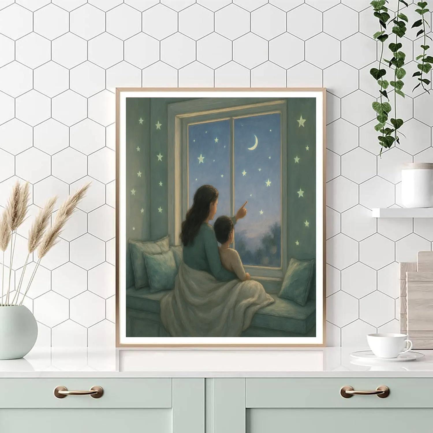 Window Seat Star Talk With Mom Paint by numbers kits