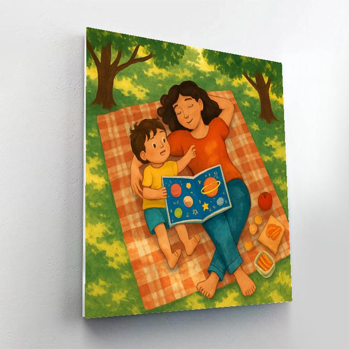 Park Blanket Cosmos Storytime Numbered painting kits