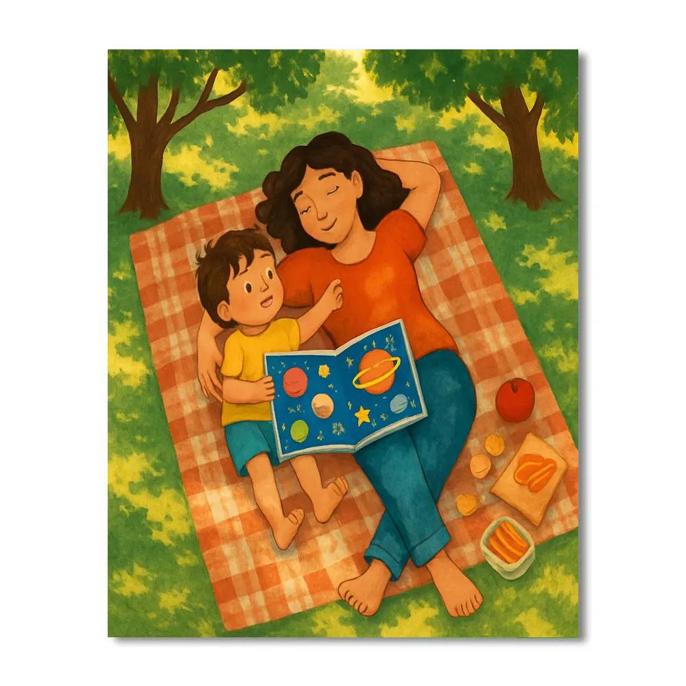 Park Blanket Cosmos Storytime Numbered painting kits