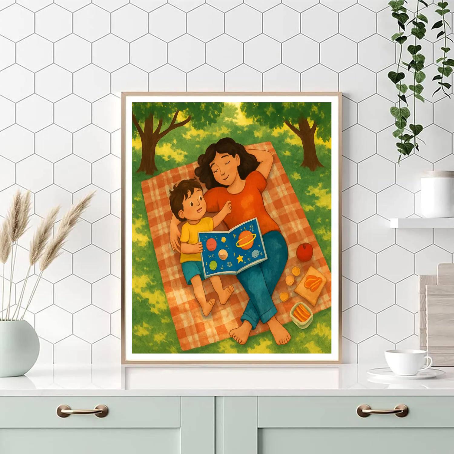 Park Blanket Cosmos Storytime Numbered painting kits