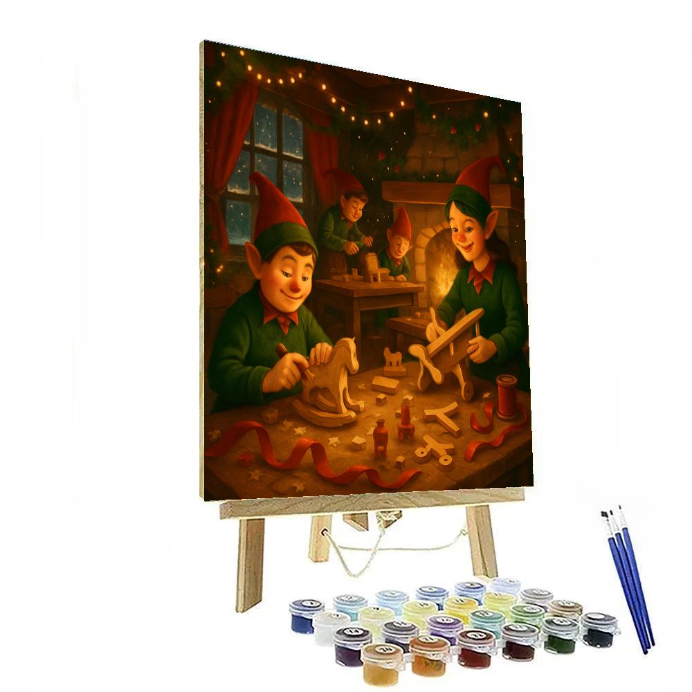 Toy Workshop Hearth Glow paint by number
