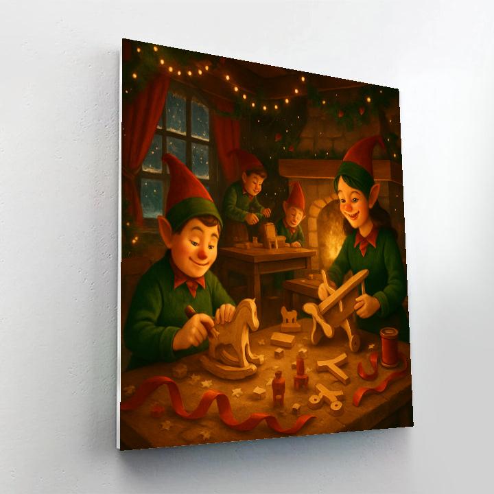 Toy Workshop Hearth Glow paint by number