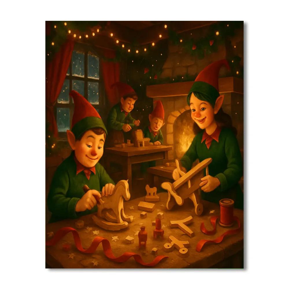 Toy Workshop Hearth Glow paint by number