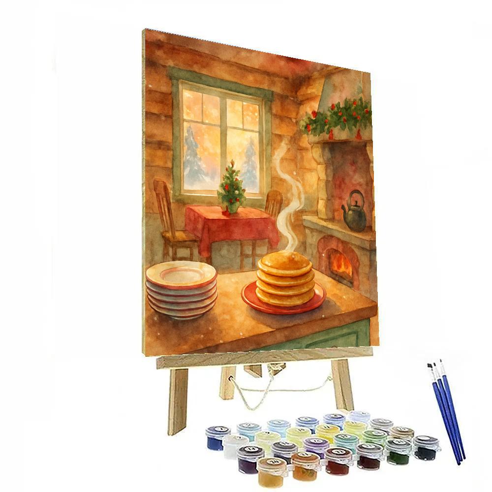 Northern Cottage Pancake Morning Paint by numbers kits