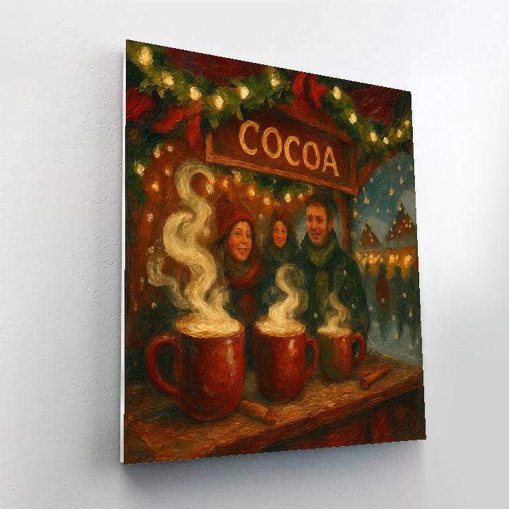 Winter Market Cocoa Corner Paint by numbers kits