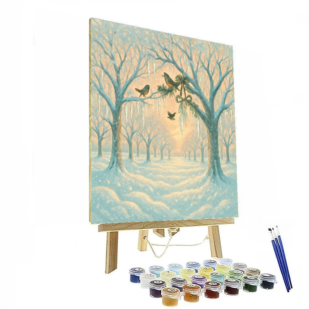 Icicle Orchard At Dawn Number painting