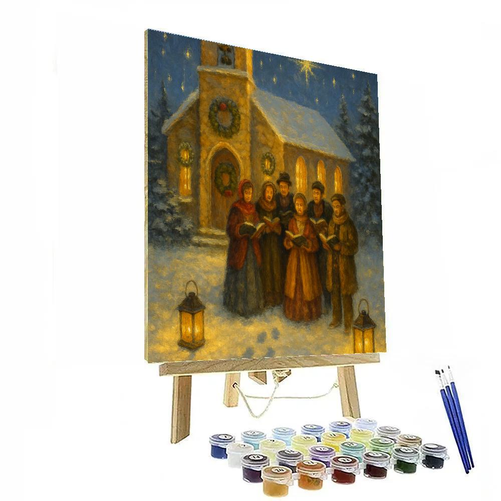 Churchyard Carol And Starlight paint by numbers