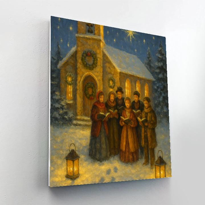 Churchyard Carol And Starlight paint by numbers
