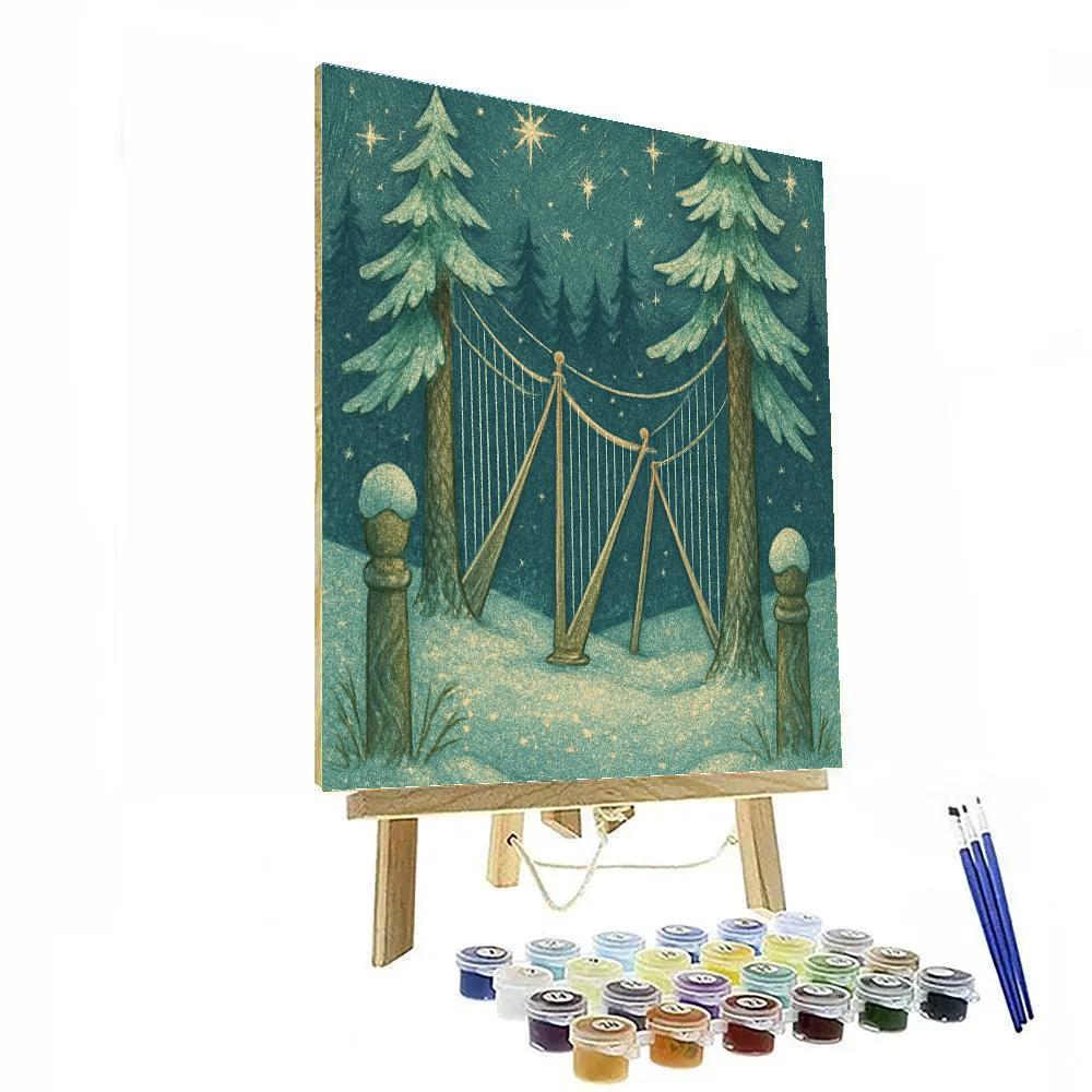 Snow Crowned Wind Harps painting number kit