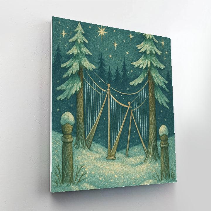 Snow Crowned Wind Harps painting number kit