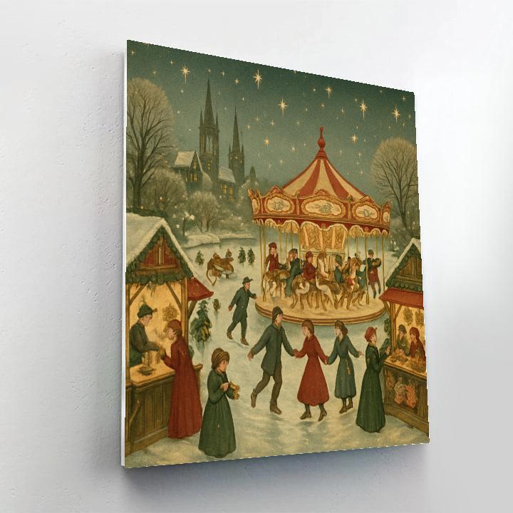 Frost Fair River Carousel paint by color