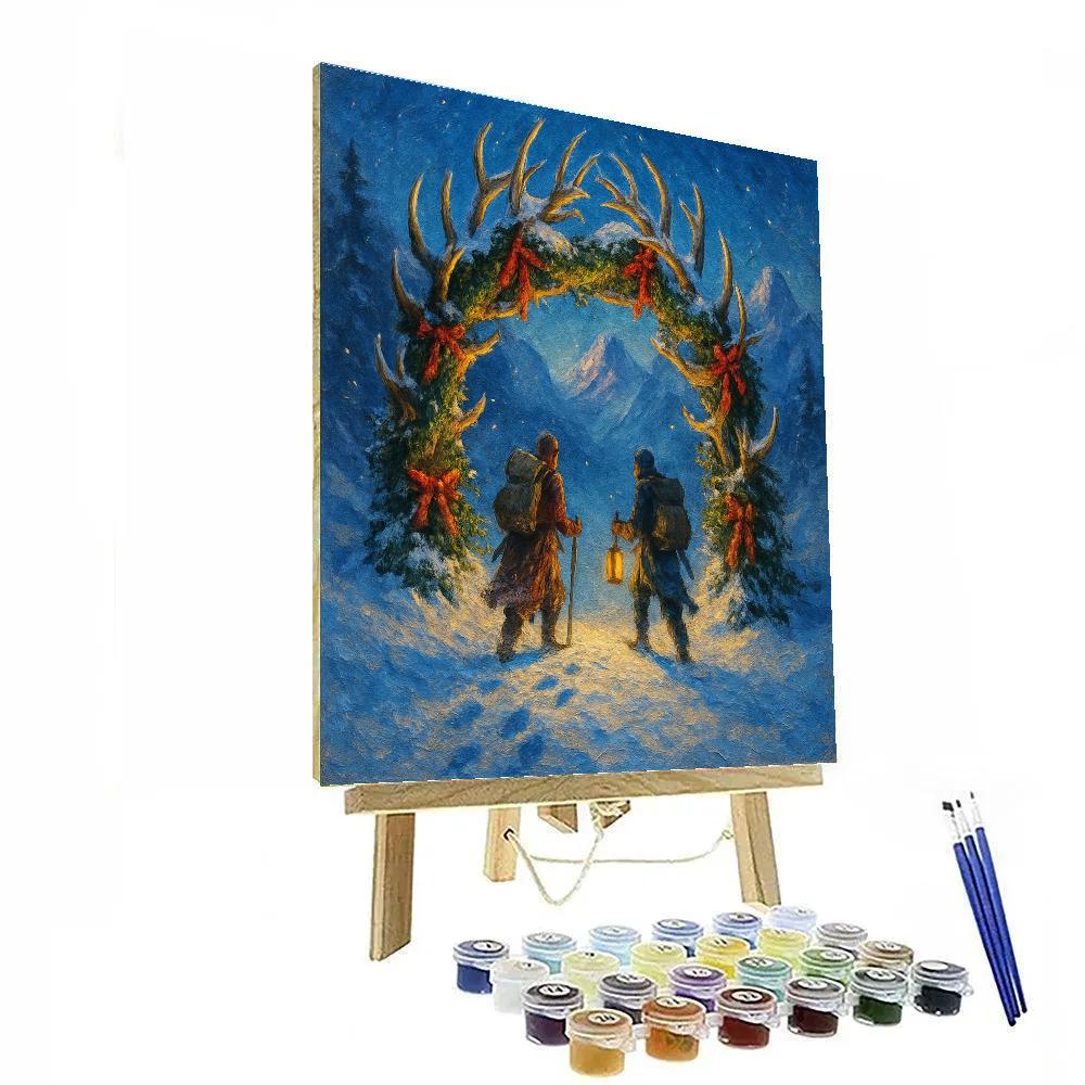 Moonlit Antler Arch Wayfarers Painting by numbers kit