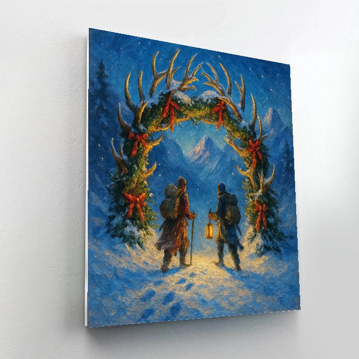 Moonlit Antler Arch Wayfarers Painting by numbers kit